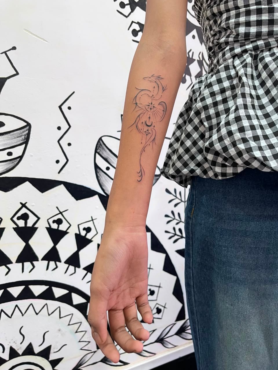 Creative permanent tattoo